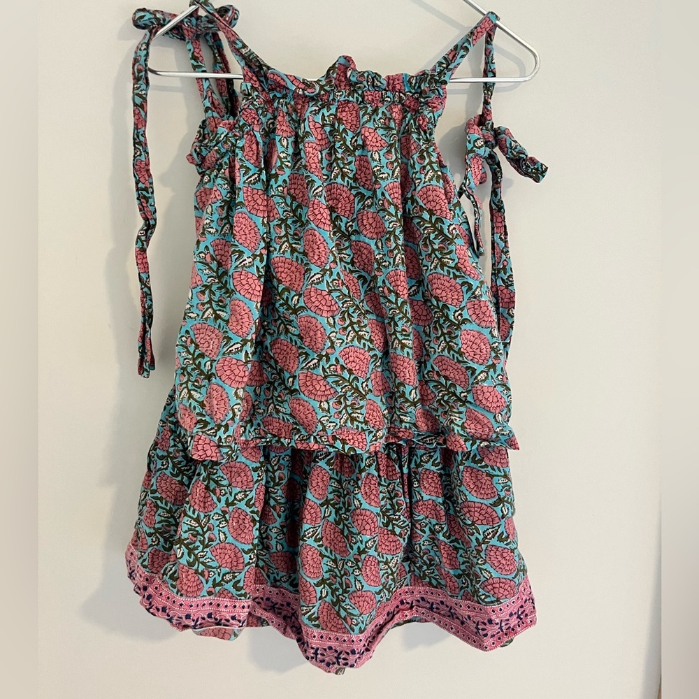 Marea Smocked Set Top L (fits like med) Skirt M